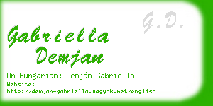 gabriella demjan business card